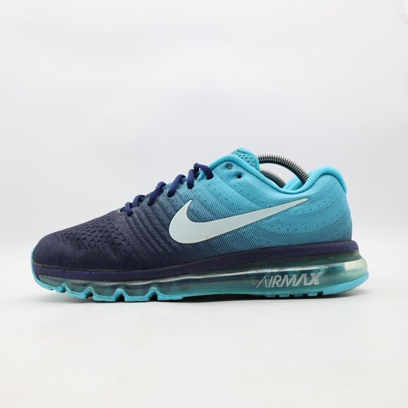 Nike Air Max 2017 Men's Size 10 Blue Black White Anthracite Sneakers 849559-404 - Picture 4 of 11